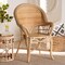 Bali & Pari Ratu Modern Bohemian Natural Brown Rattan Accent Chair 235-13234-ZORO - alternate 10
